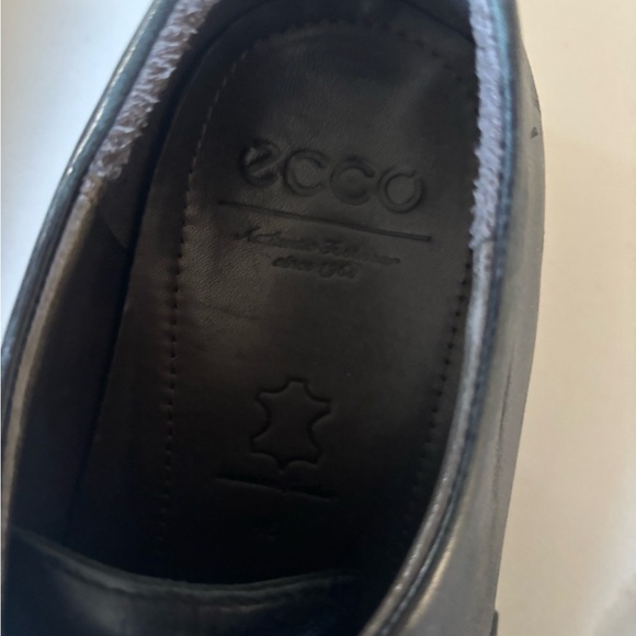 Men’s ECCO black leather dress shoes size 12 main image 5